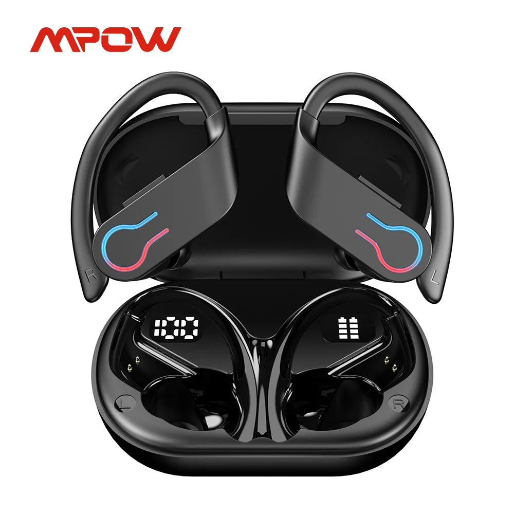 Bluetooth 5.3 Earphones Sports Headset Wireless In-Ear 200H Standby Time IPX7 Waterproof HiFi Stereo Gaming Earbuds