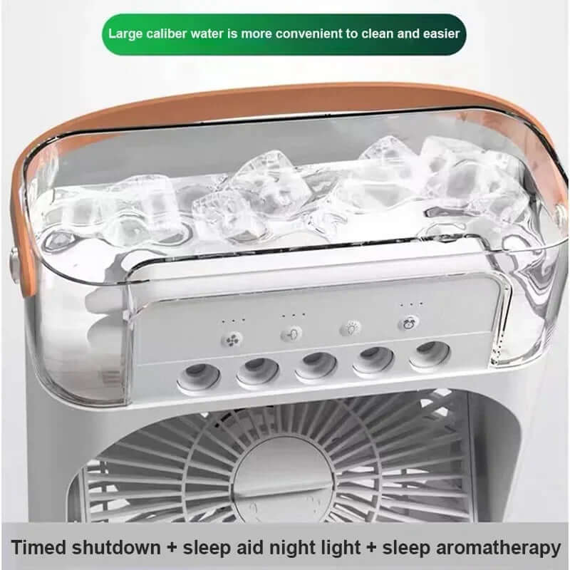 Portable  Air Conditioners USB Electric Fan LED Night Light - Electro Super Store