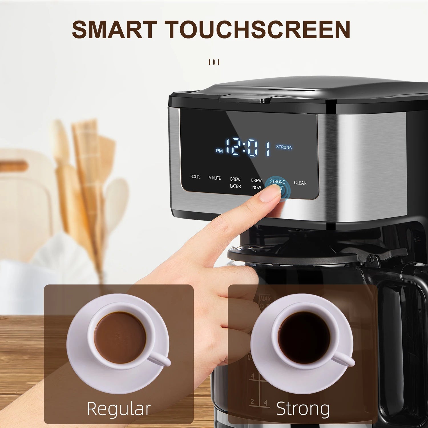 Programmable Drip Coffee Maker 12 Cup