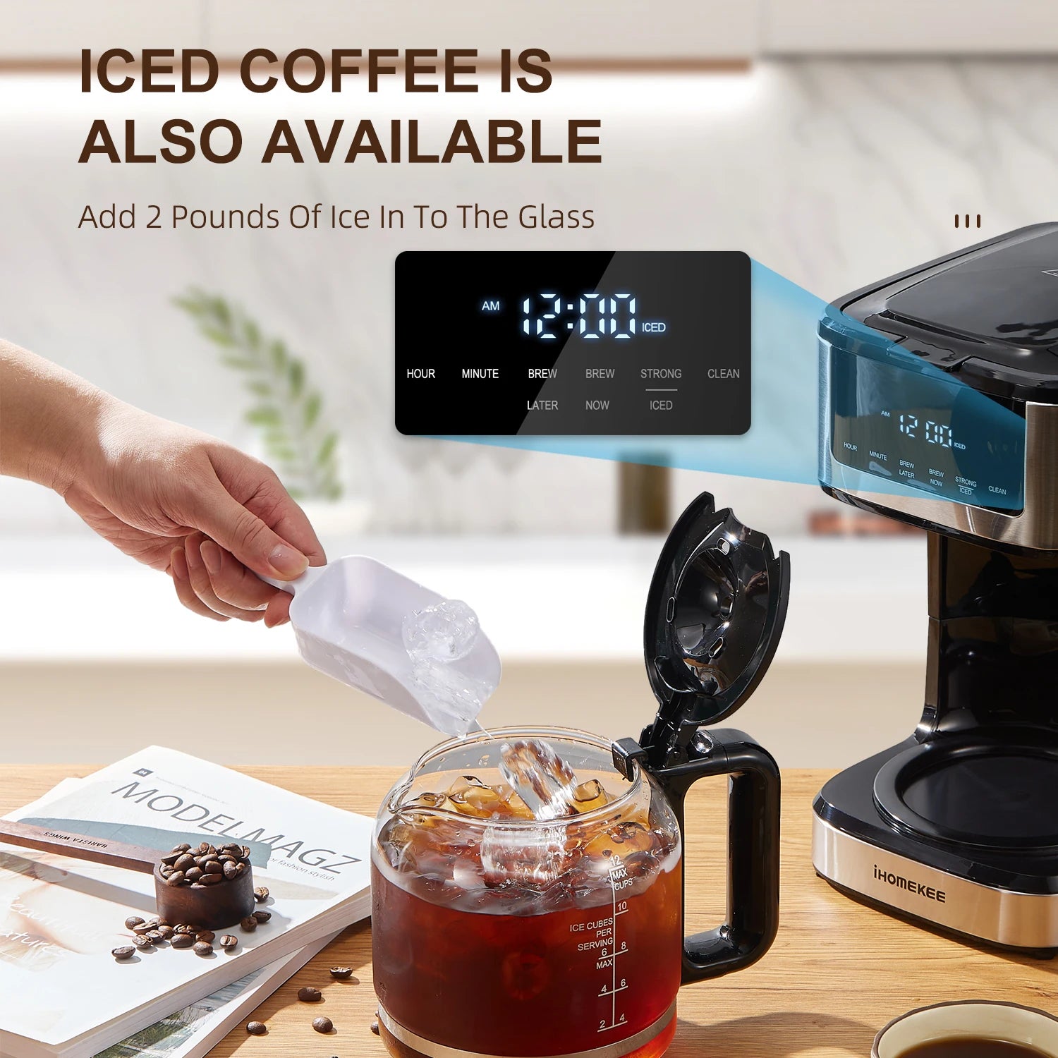 Programmable Drip Coffee Maker 12 Cup