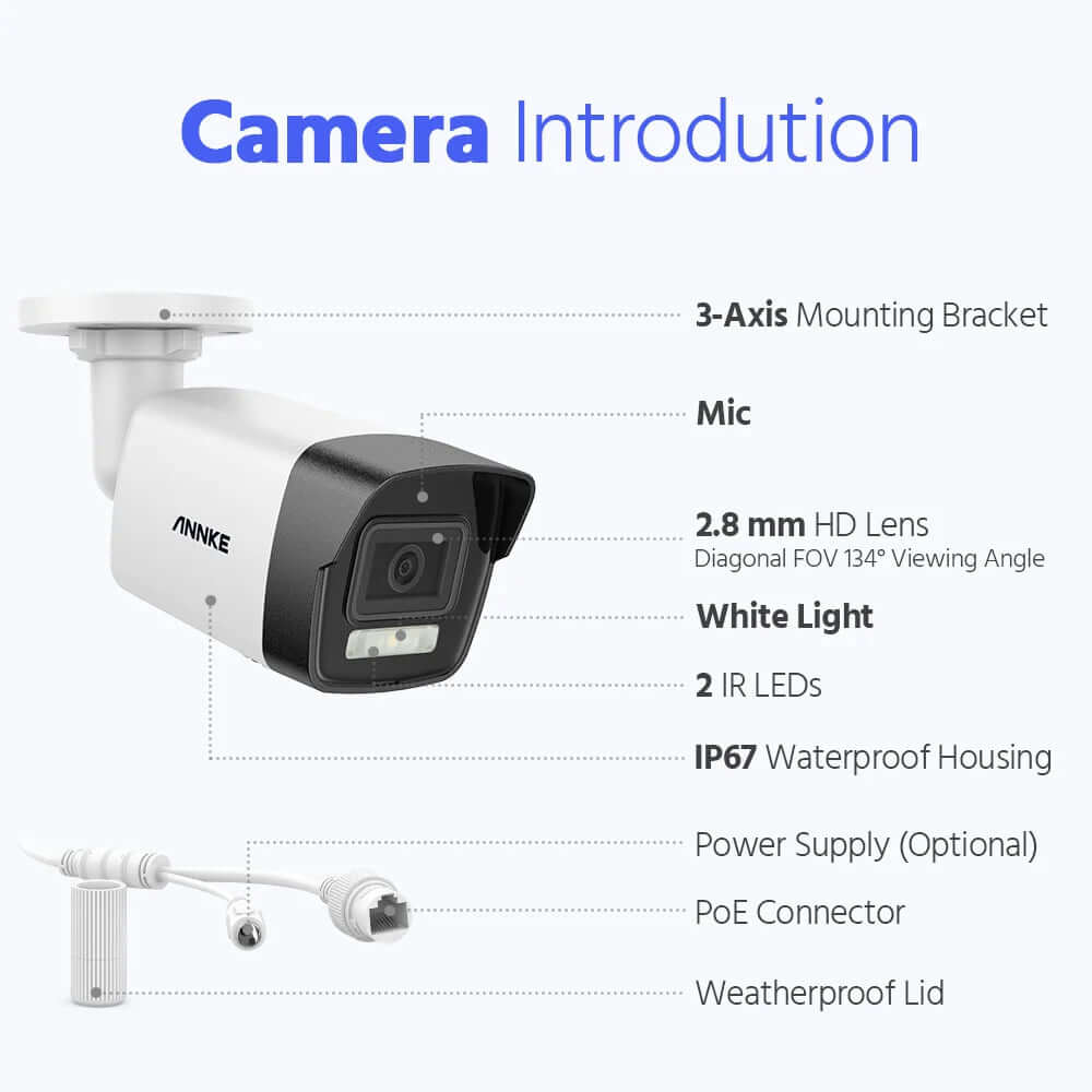 Ultra HD PoE IP Camera Smart Advanced Detection - Electro Super Store