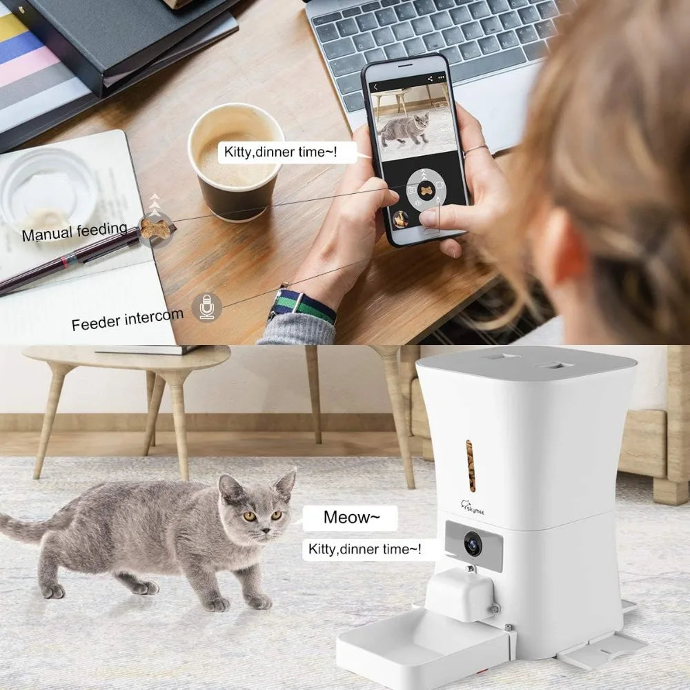 12L 5G WiFi Aautomatic Dog/Cat Larger Food Dispenser