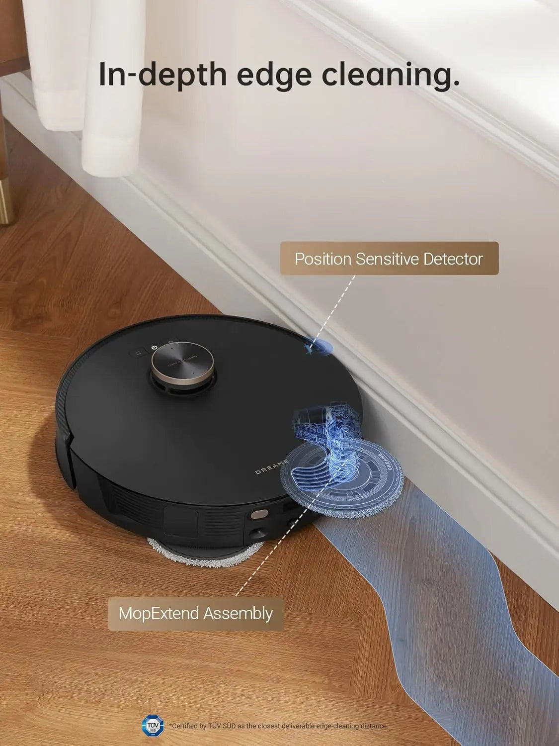 Ultra Robot Vacuum and Mop with Mop-Extend Auto Mop Removal & Raising Washing and Drying