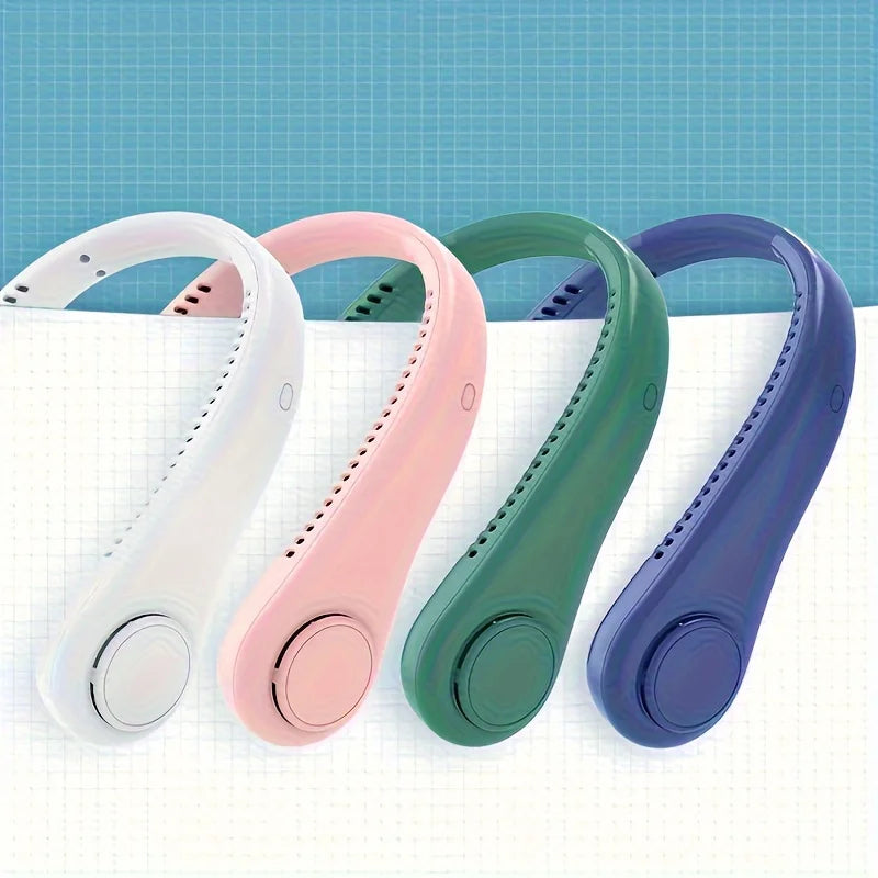 Portable Rechargeable Hands Free Bladeless Hanging Neck Fan