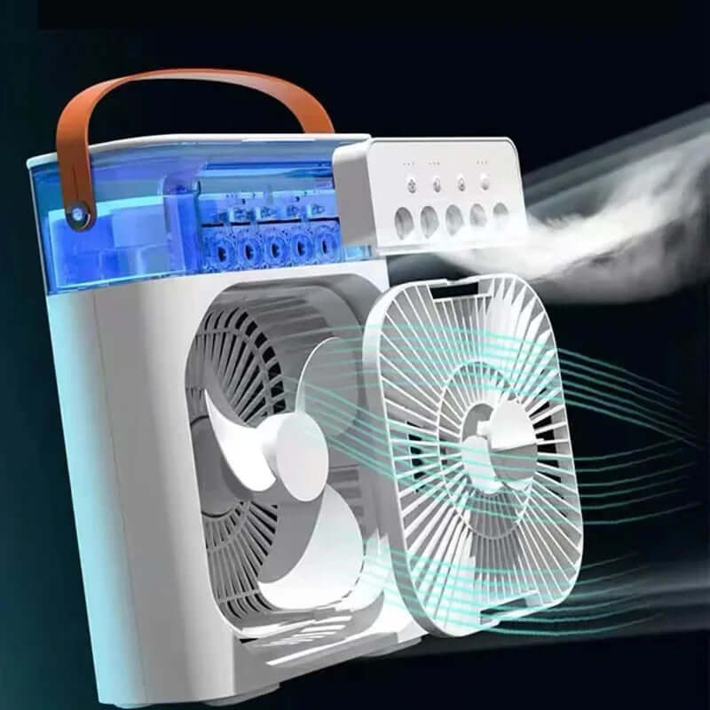 Portable  Air Conditioners USB Electric Fan LED Night Light - Electro Super Store