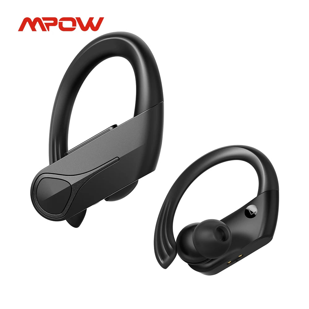 Waterproof Bluetooth V5.4 Earbuds Wireless Earphones with ENC Noise Cancellation Mic for Running Gym Sport