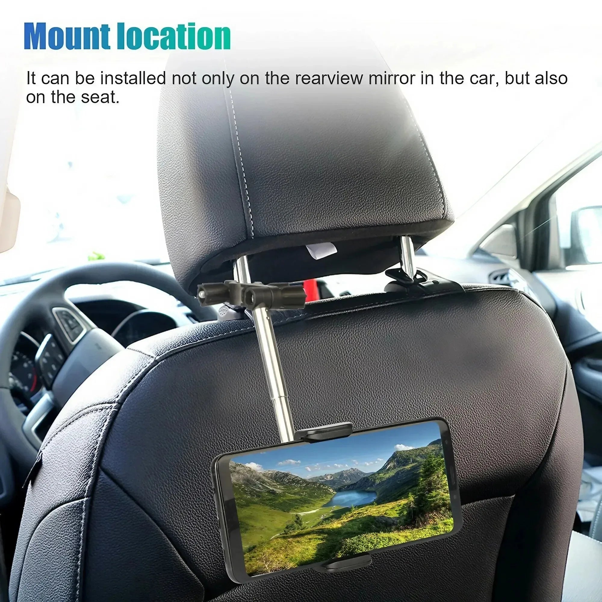 Universal 360° Car Rearview Mirror Phone Mount