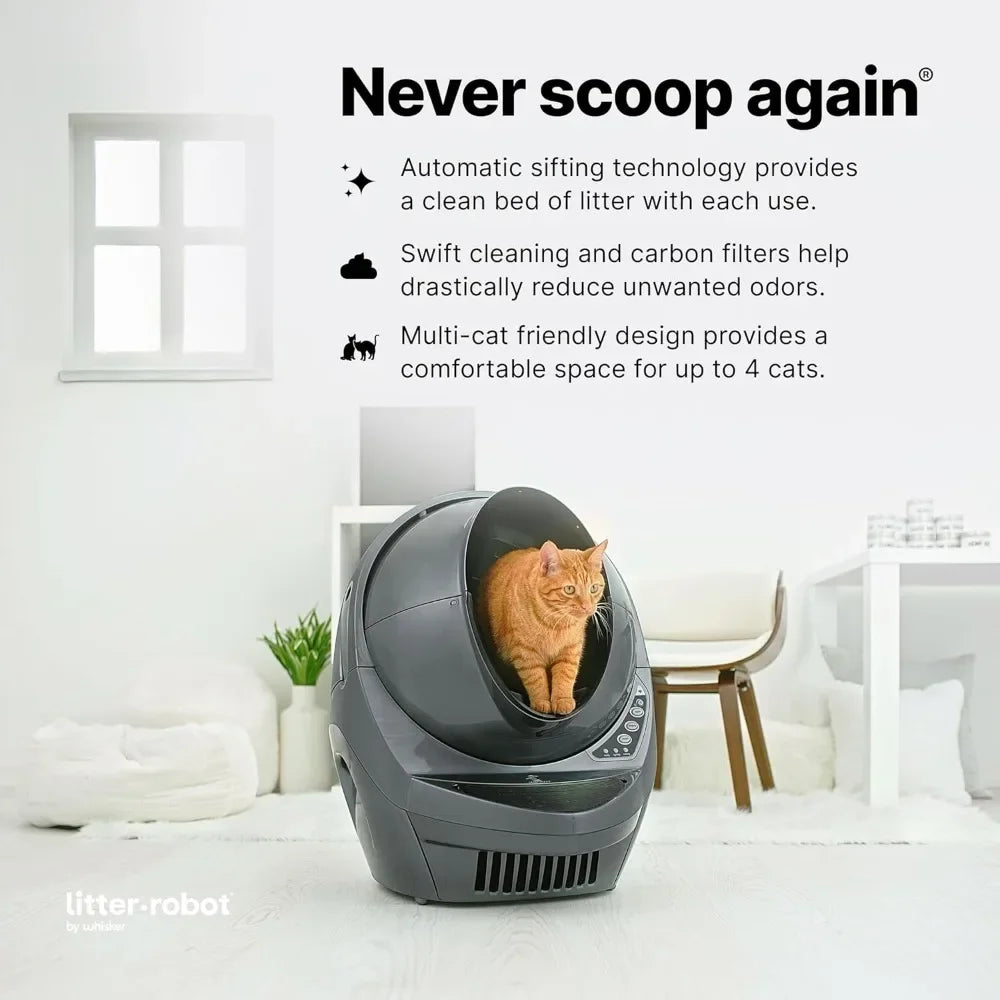 Cat Bedpans, Automatic, Self-Cleaning Cat Litter Box