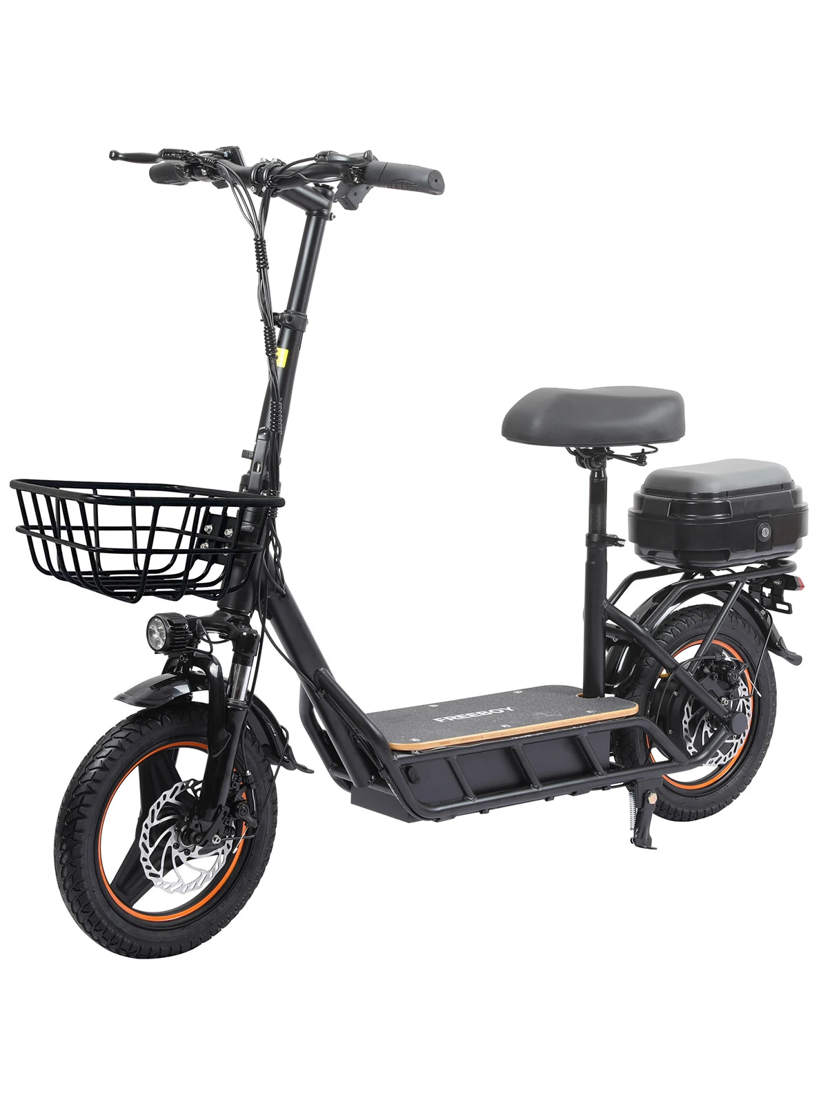 Electric Scooter with Seat for Adults, 750W Motor Power, 48V 18Ah Battery, Load 330Lbs