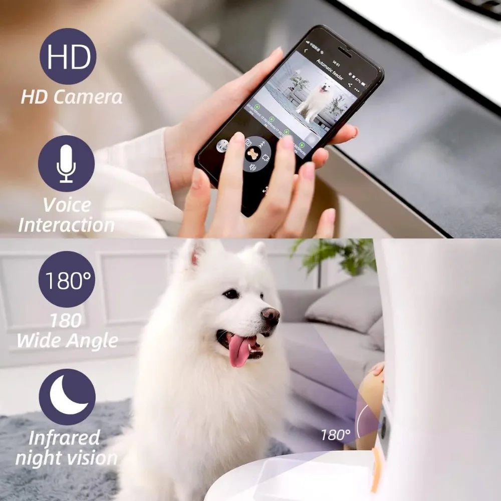 12L 5G WiFi Aautomatic Dog/Cat Larger Food Dispenser