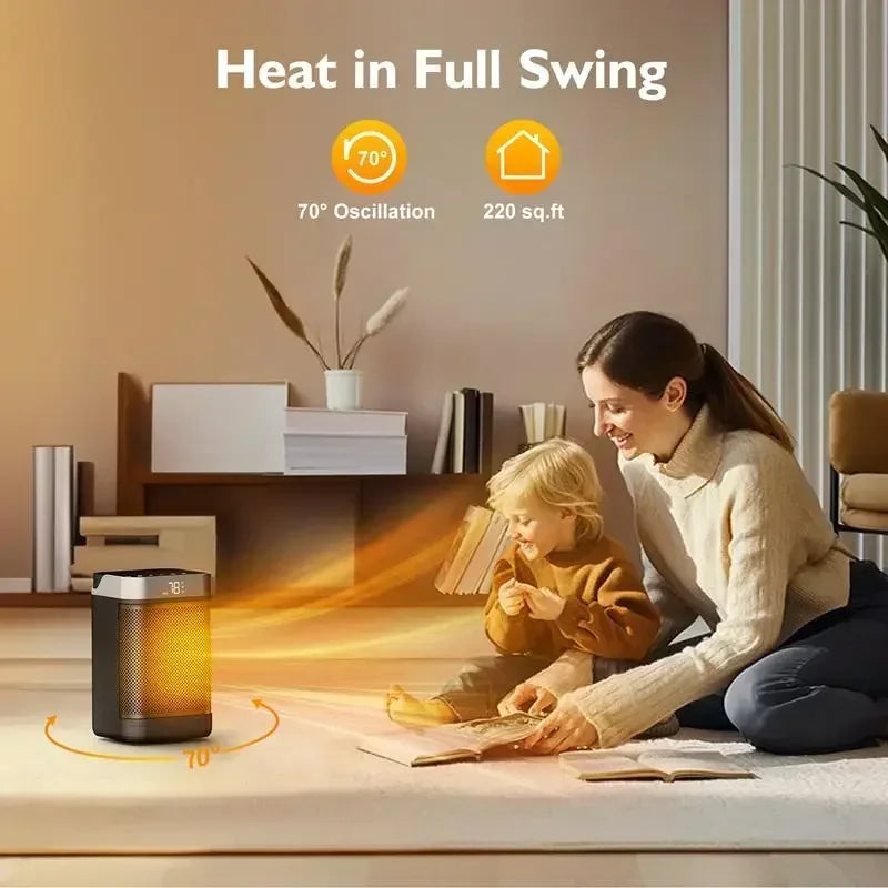 portable smart space electric heaters for indoor use